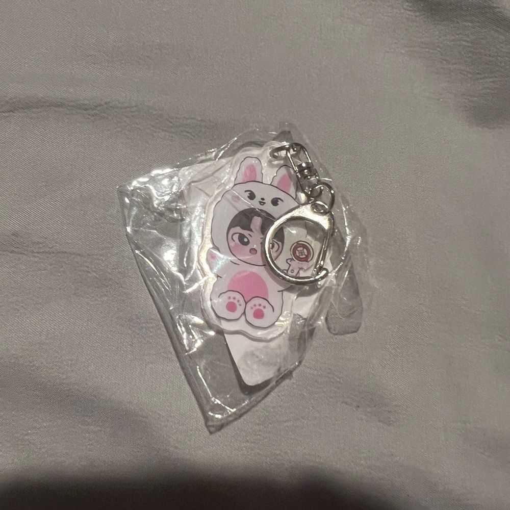 NWT K-pop Cute Pink Bunny Keychain